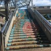 中川駅の階段アート【２】